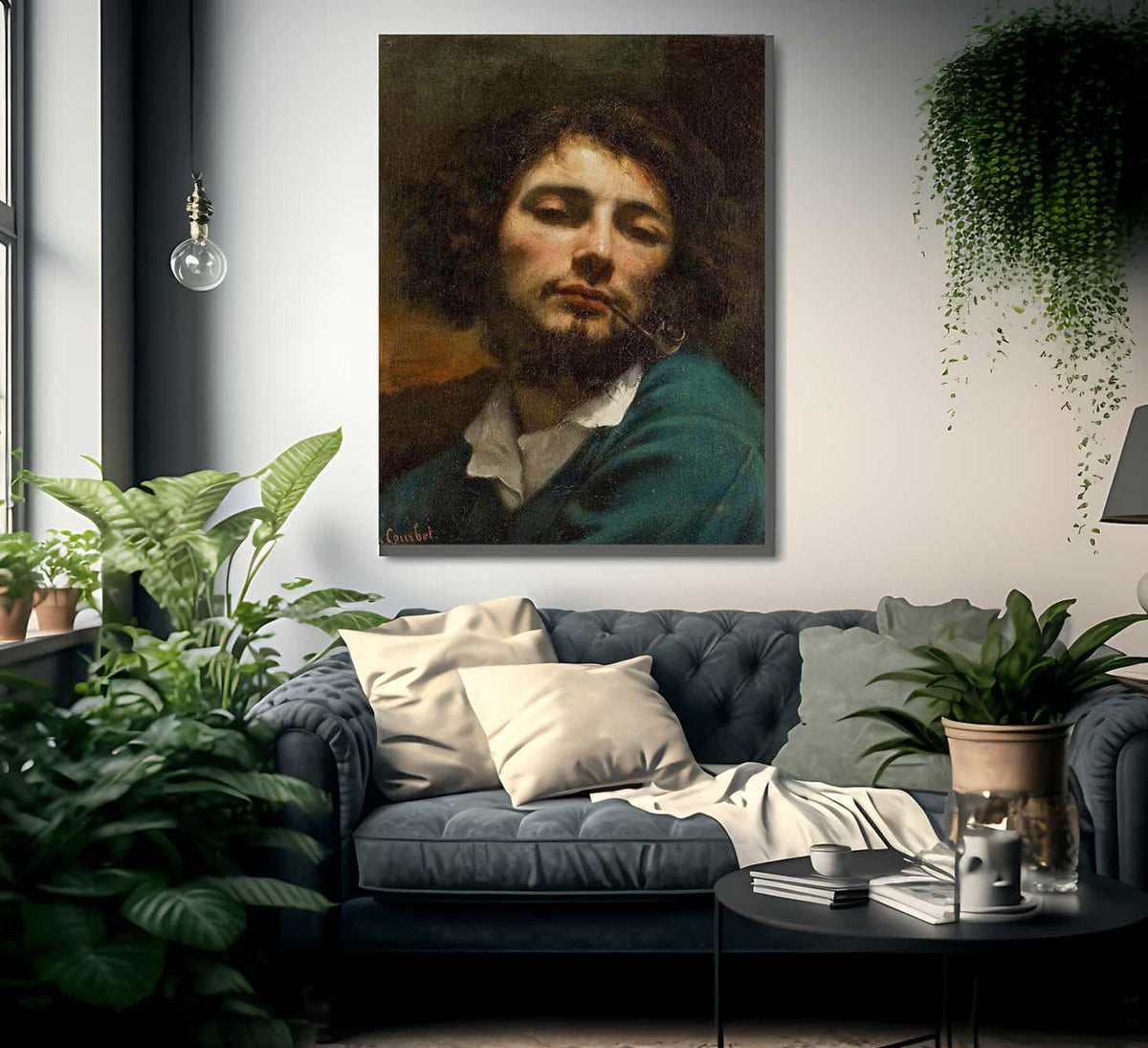 Autoportrait By Gustave Courbet Fine Art Print