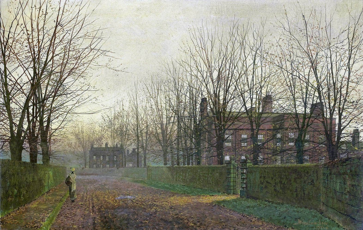 Autumn Afterglow Painting John Atkinson Grimshaw Canvas Art Fine Art Print