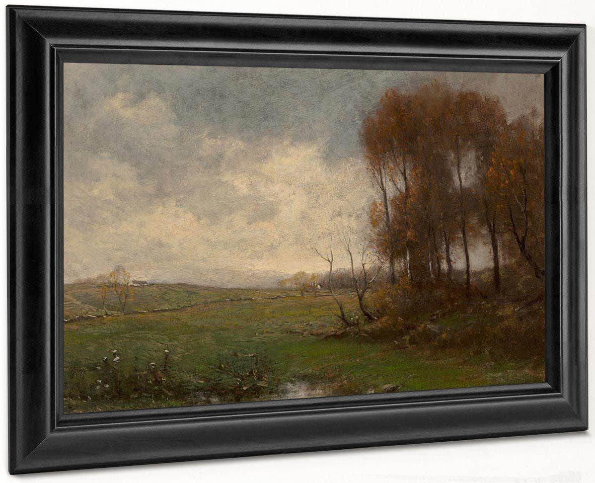 Autumn At The Farm By George Turner Fine Art Print