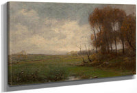 Autumn At The Farm By George Turner Fine Art Print