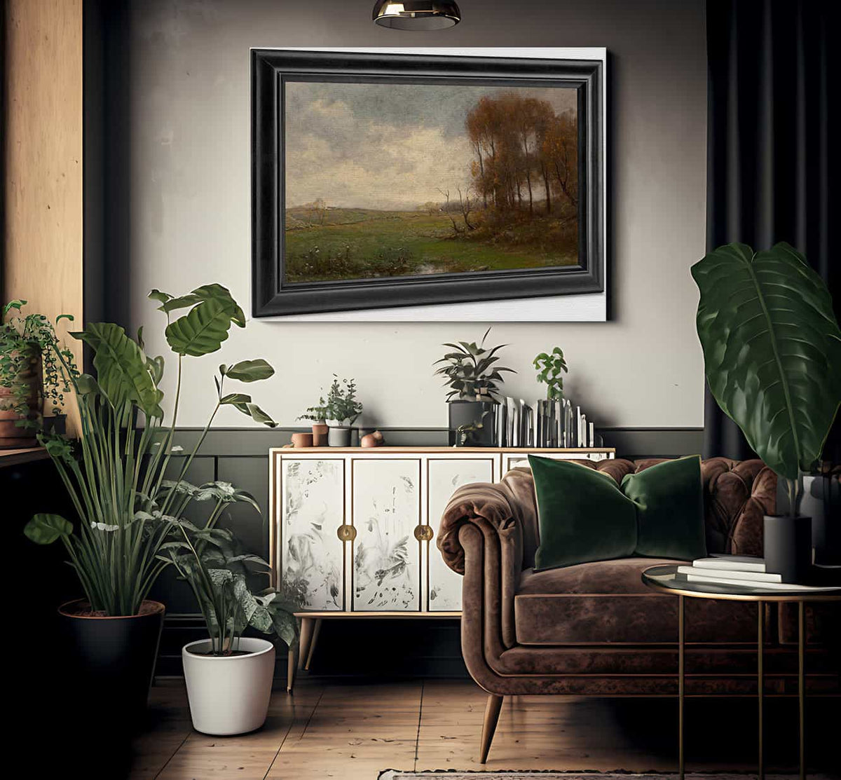 Autumn At The Farm By George Turner Fine Art Print