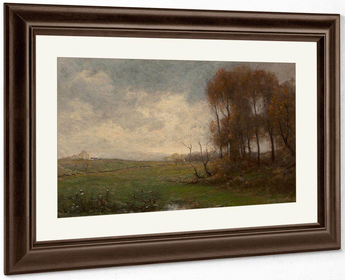 Autumn At The Farm By George Turner Fine Art Print