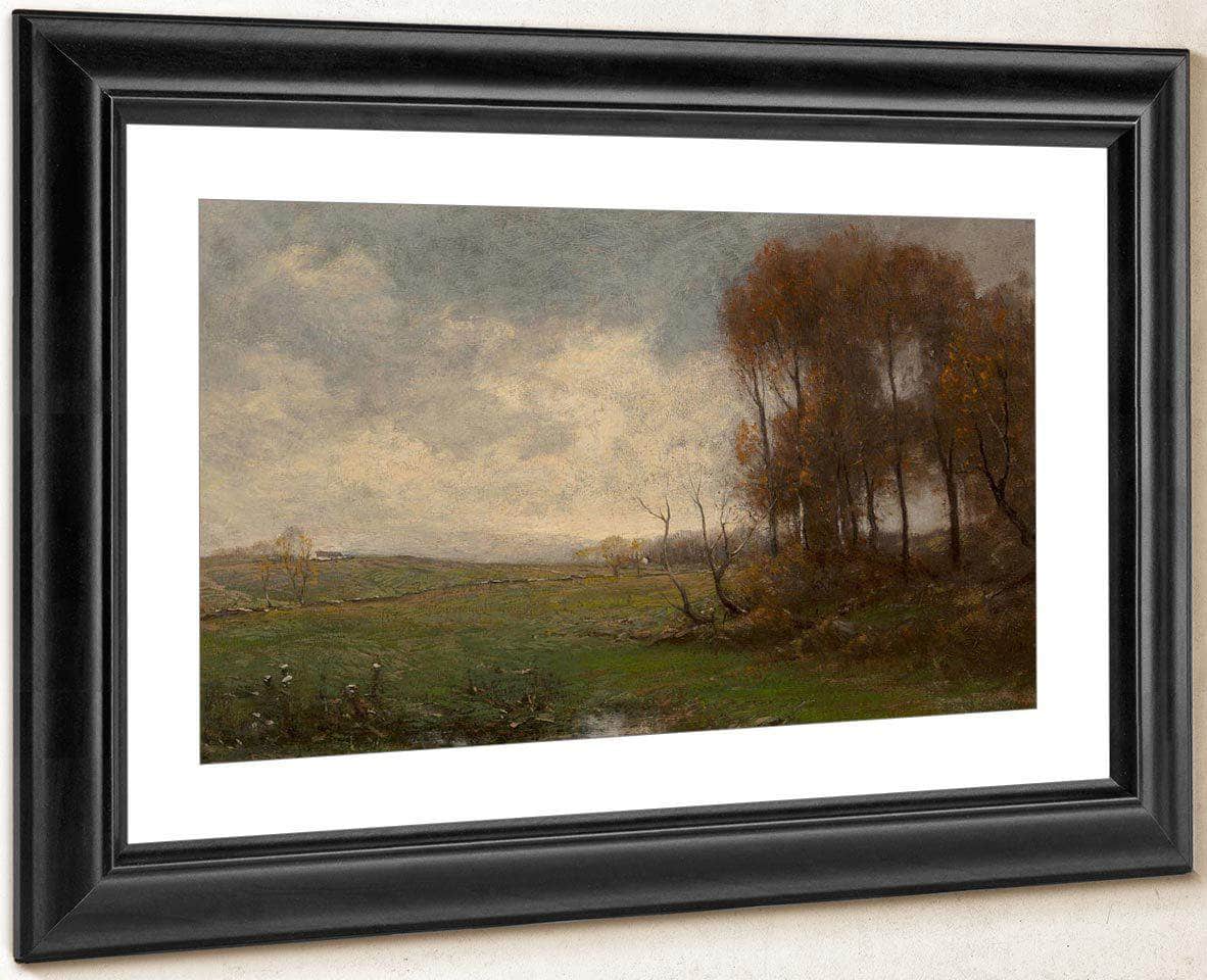 Autumn At The Farm By George Turner Fine Art Print