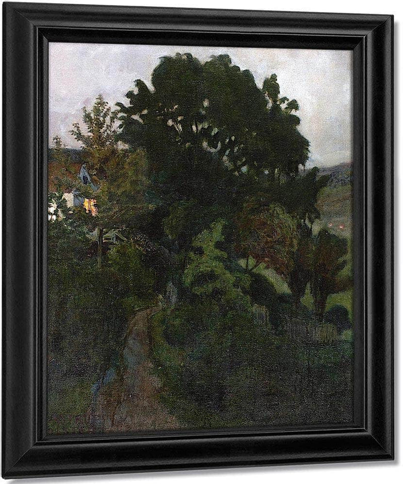 Autumn Dusk In The Garden By Nicolai Astrup Fine Art Print