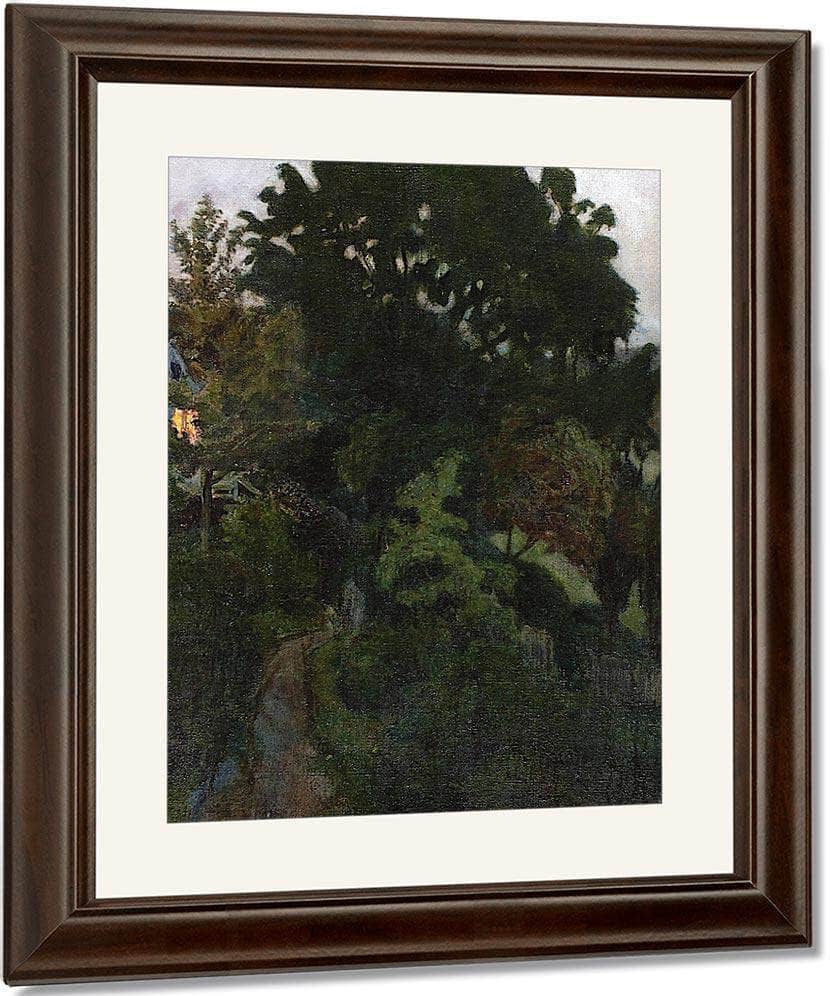 Autumn Dusk In The Garden By Nicolai Astrup Fine Art Print
