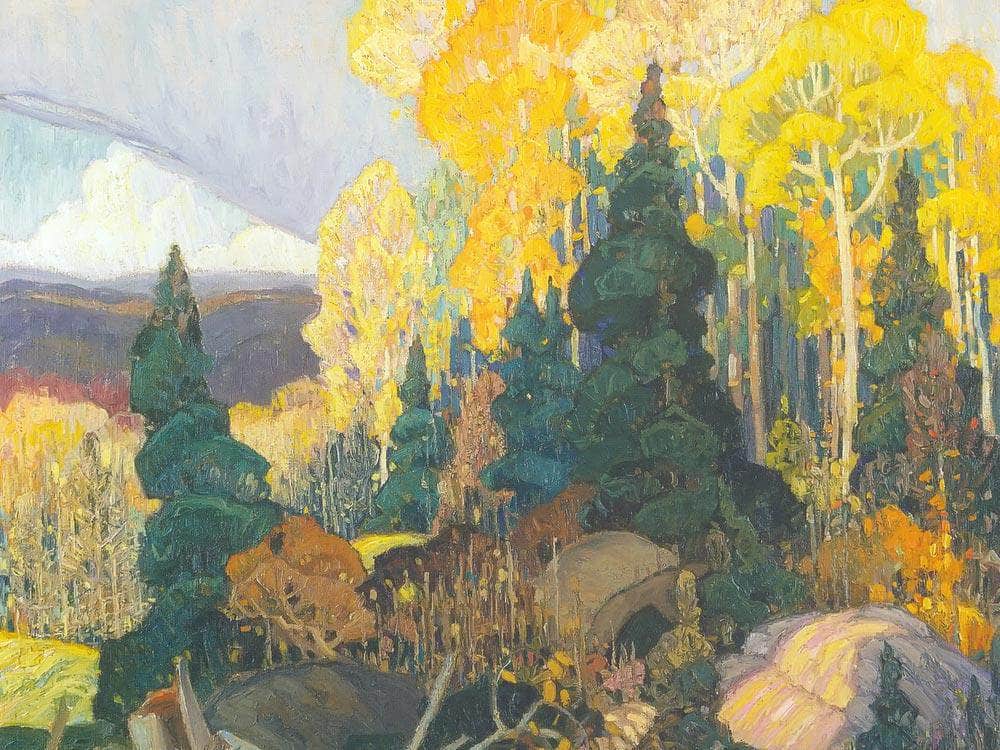 Autumn Hillside By Frank Carmichael Fine Art Print