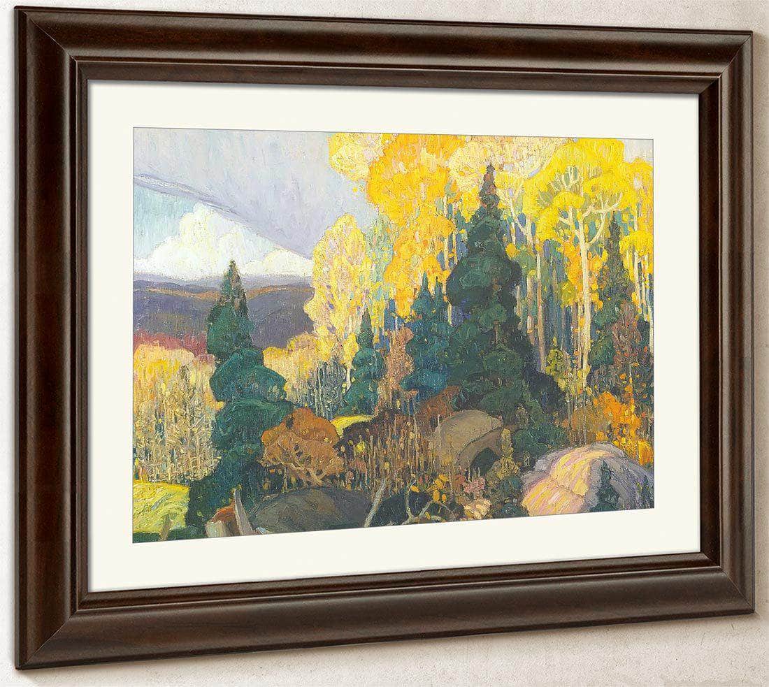 Autumn Hillside By Frank Carmichael Fine Art Print