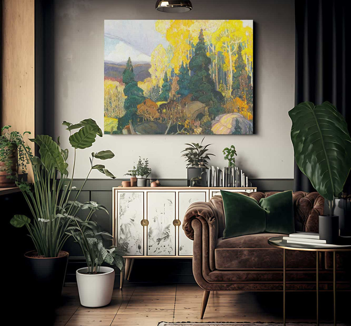 Autumn Hillside By Frank Carmichael Fine Art Print