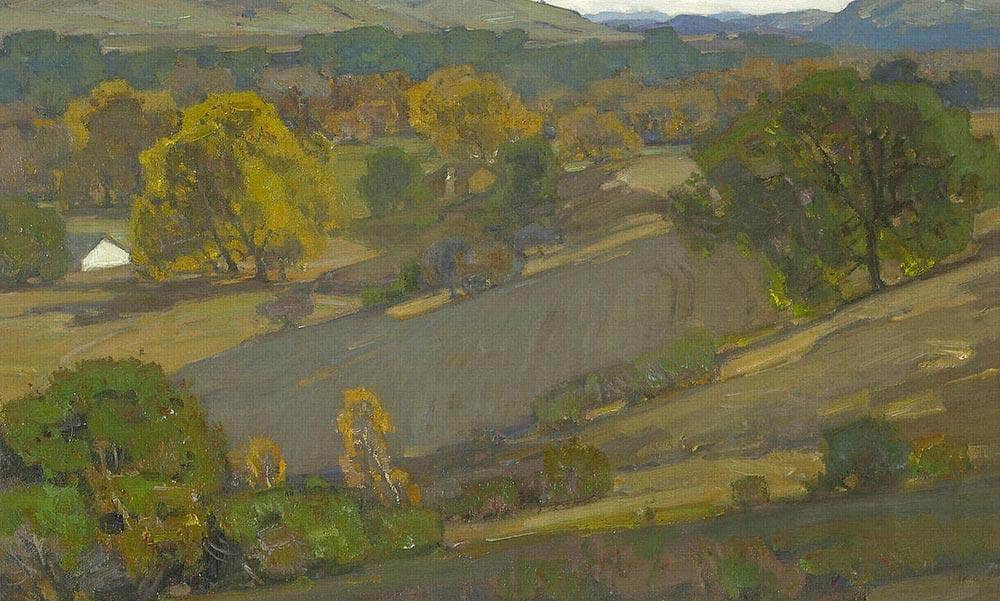 Autumn Landscape By William Wendt Fine Art Print
