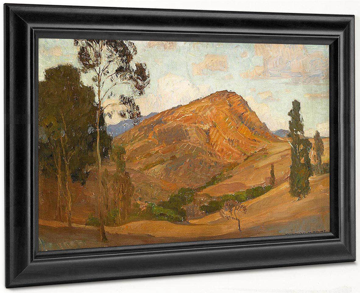 Autumn Landscape With Eucalyptus By William Wendt Fine Art Print