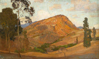 Autumn Landscape With Eucalyptus By William Wendt Fine Art Print