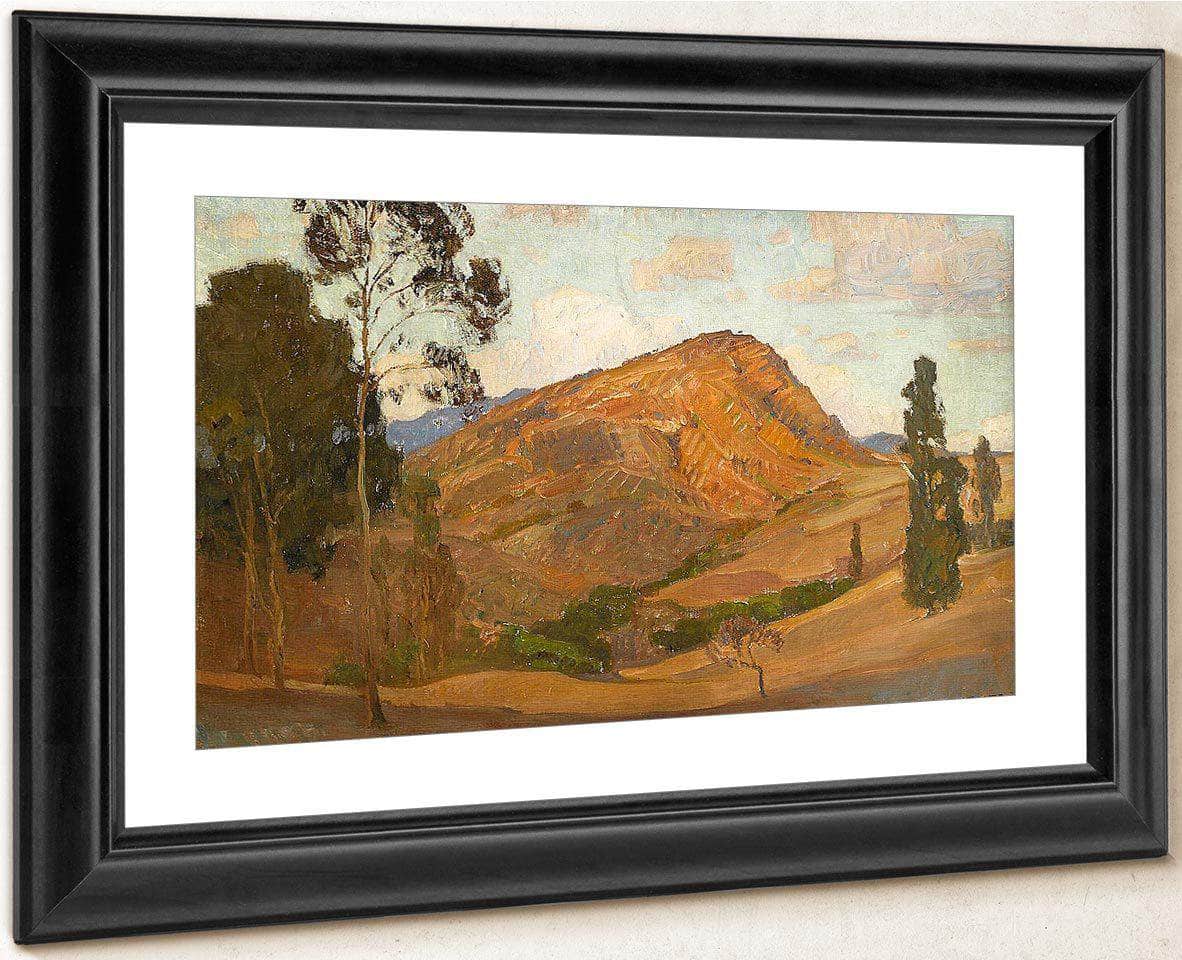 Autumn Landscape With Eucalyptus By William Wendt Fine Art Print