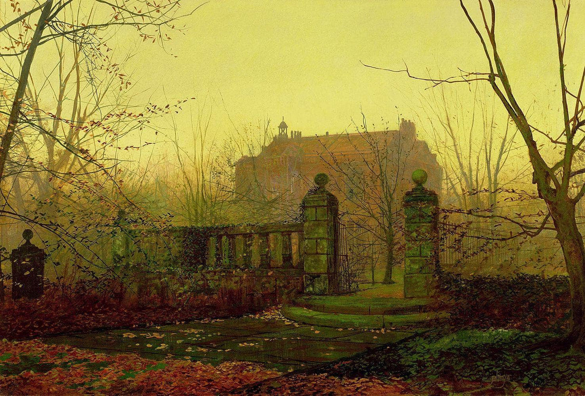 Autumn Morning Painting John Atkinson Grimshaw Canvas Art Fine Art Print