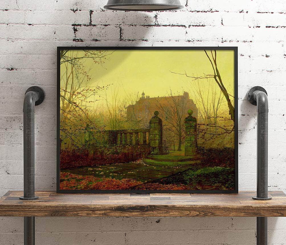 Autumn Morning Painting John Atkinson Grimshaw Canvas Art Fine Art Print