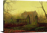 Autumn Morning Painting John Atkinson Grimshaw Canvas Art Fine Art Print