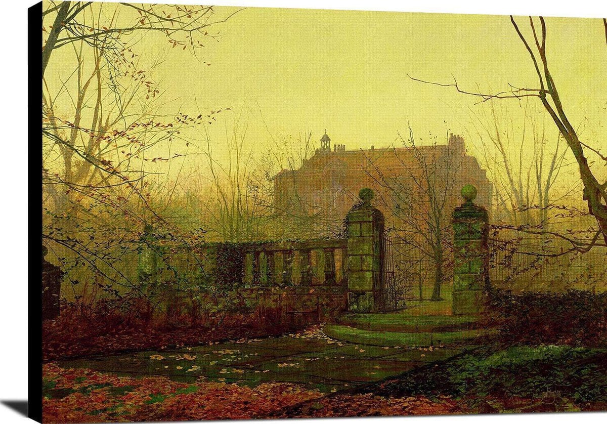 Autumn Morning Painting John Atkinson Grimshaw Canvas Art Fine Art Print