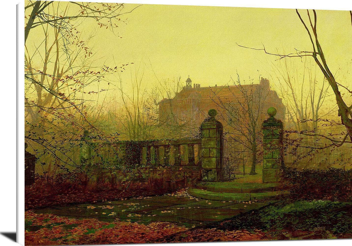 Autumn Morning Painting John Atkinson Grimshaw Canvas Art Fine Art Print