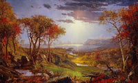 Autumn    On The Hudson River By Cropsey Jasper Francis Fine Art Print