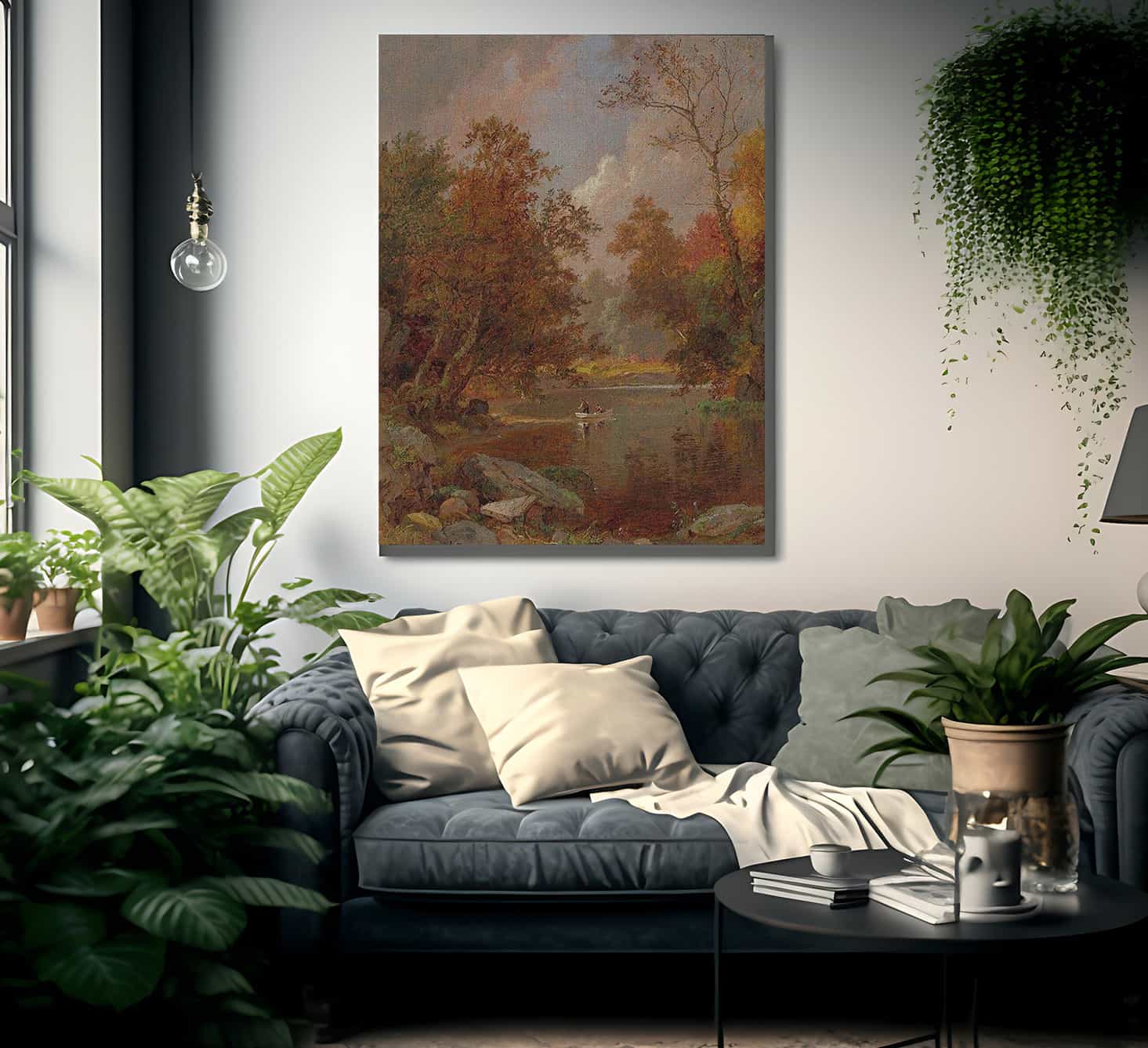 Autumn On The River By Jasper Francis Cropsey Fine Art Print