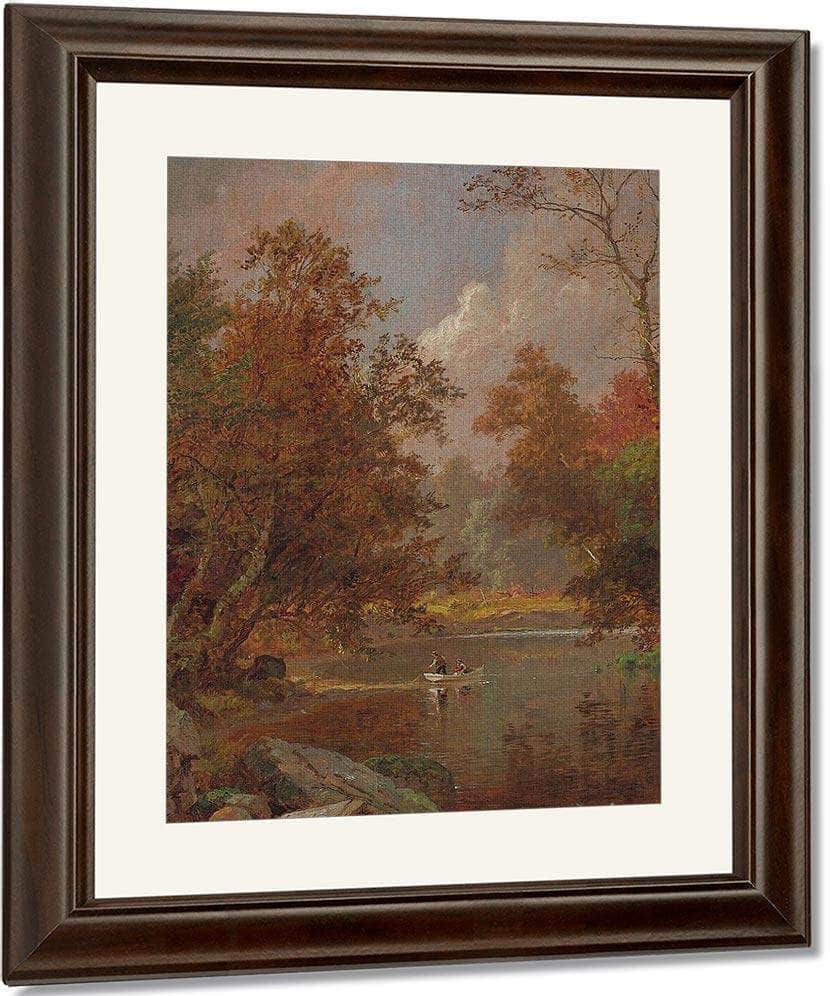 Autumn On The River By Jasper Francis Cropsey Fine Art Print