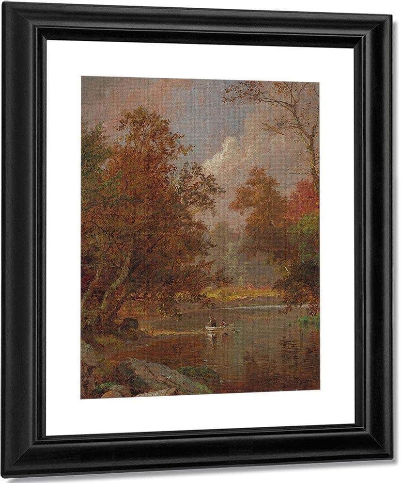 Autumn On The River By Jasper Francis Cropsey Fine Art Print
