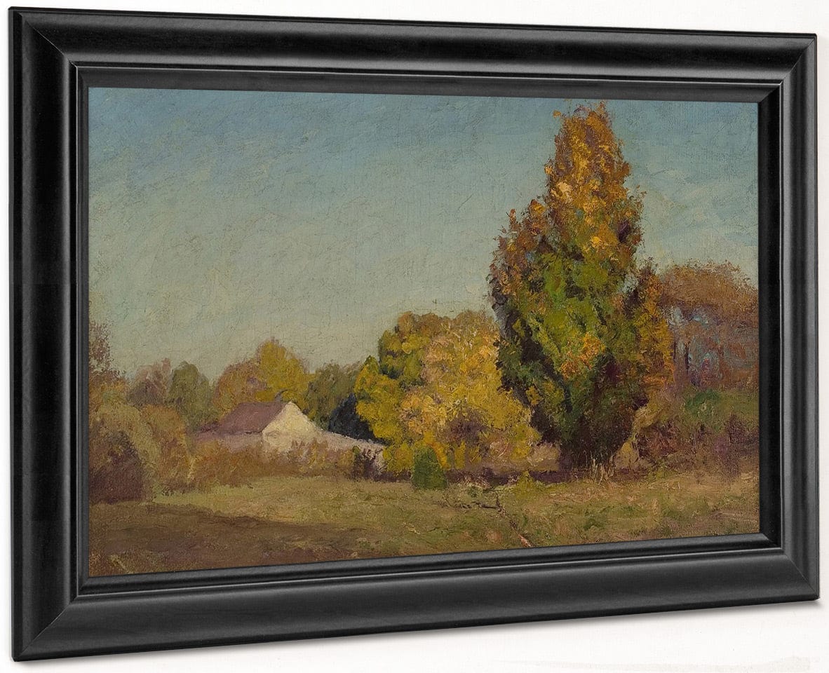 Autumn Scene By Theodore Clement Steele Fine Art Print