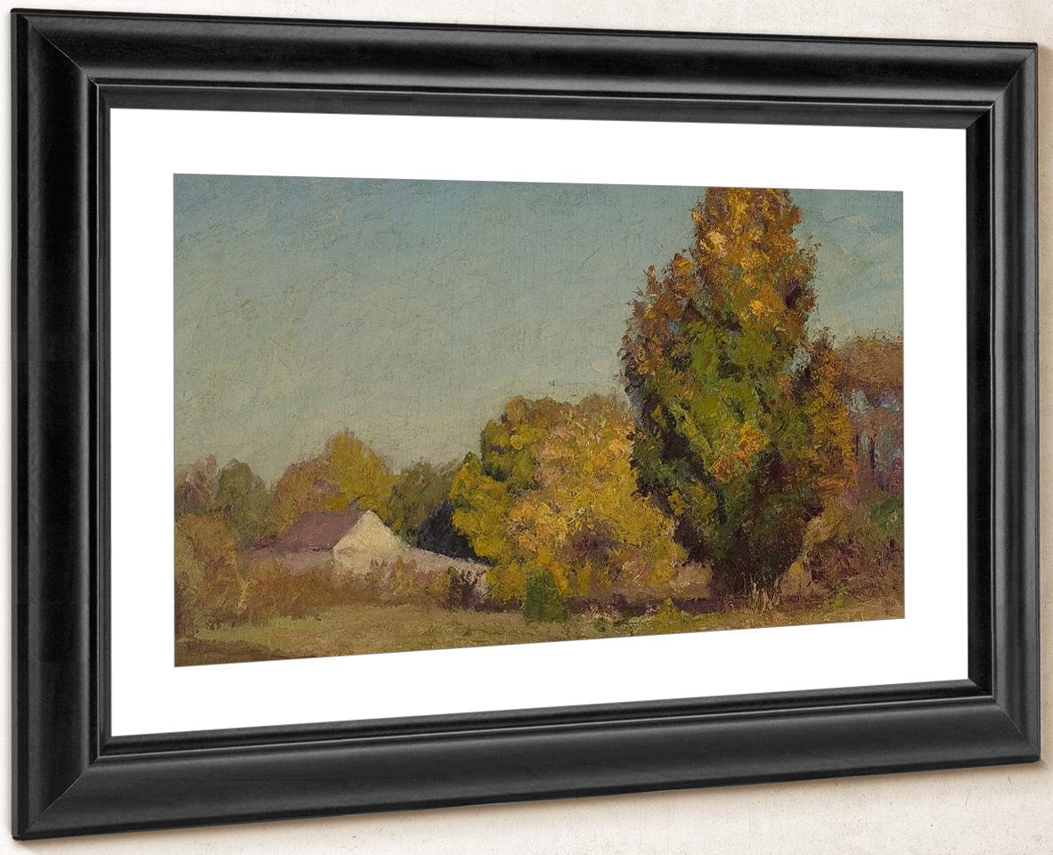 Autumn Scene By Theodore Clement Steele Fine Art Print