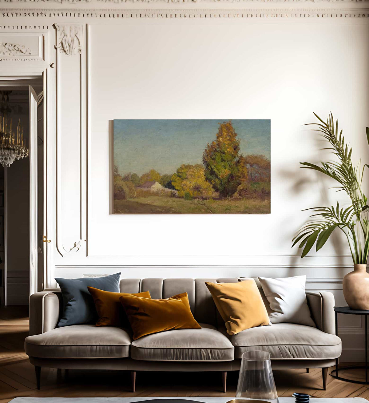 Autumn Scene By Theodore Clement Steele Fine Art Print