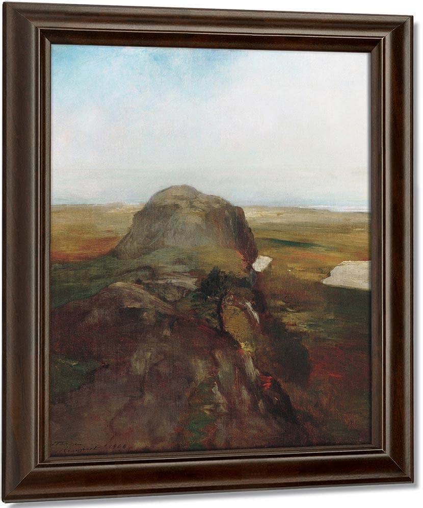 Autumn Study View Over Hanging Rock Newport Ri By John La Farge Fine Art Print