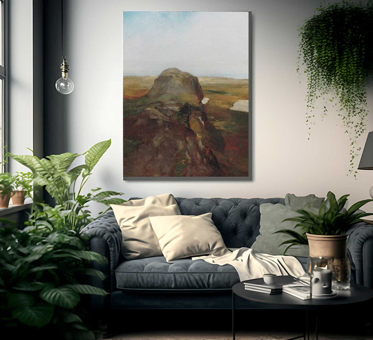 Autumn Study View Over Hanging Rock Newport Ri By John La Farge Fine Art Print