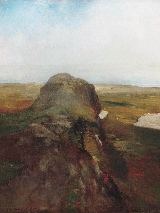 Autumn Study View Over Hanging Rock Newport Ri By John La Farge Fine Art Print