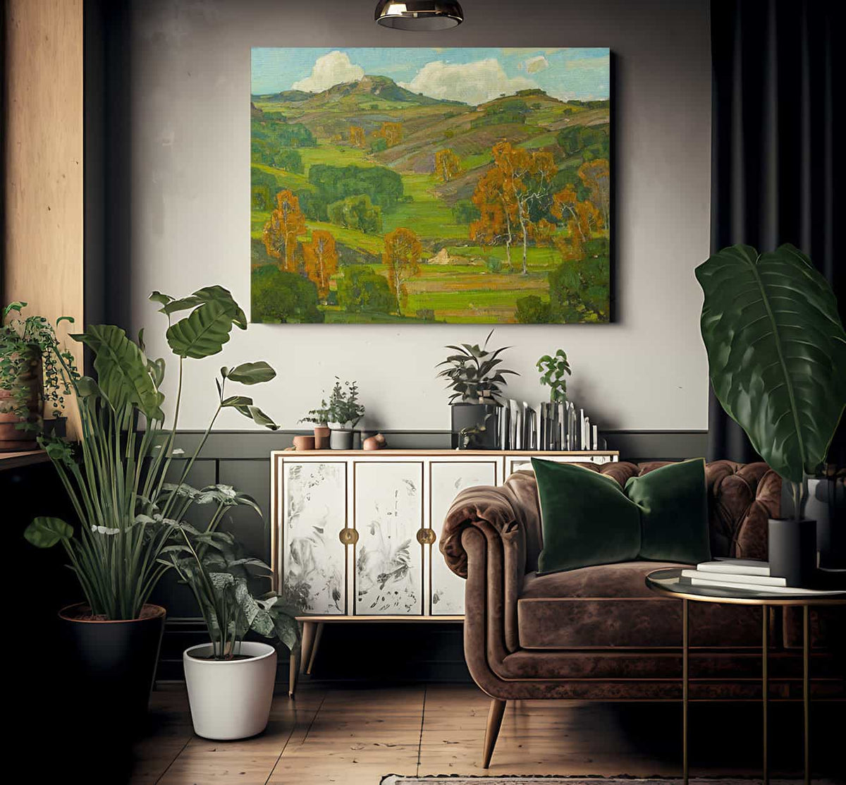 Autumn Sycamores By William Wendt Fine Art Print