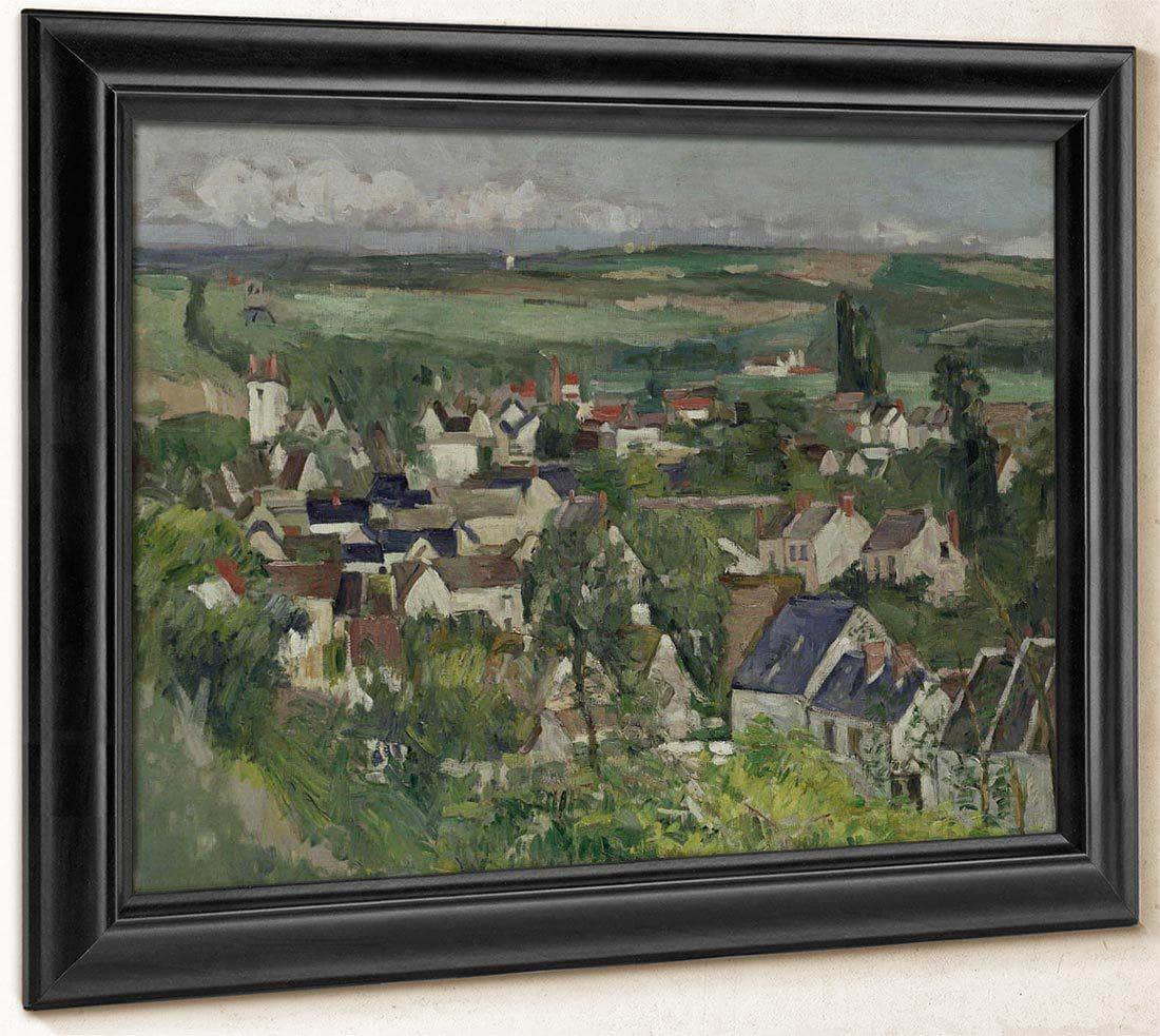 Auvers Panoramic View By Cezanne Paul Fine Art Print