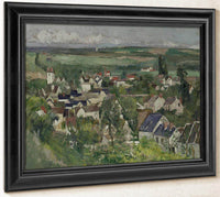 Auvers Panoramic View By Cezanne Paul Fine Art Print