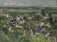 Auvers Panoramic View By Cezanne Paul Fine Art Print