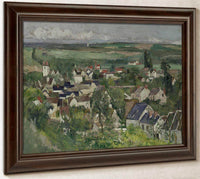Auvers Panoramic View By Cezanne Paul Fine Art Print