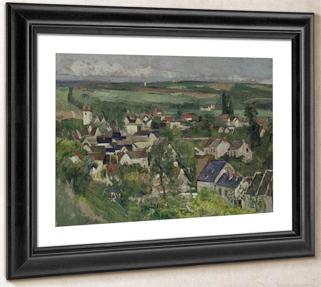 Auvers Panoramic View By Cezanne Paul Fine Art Print
