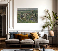 Auvers Panoramic View By Cezanne Paul Fine Art Print