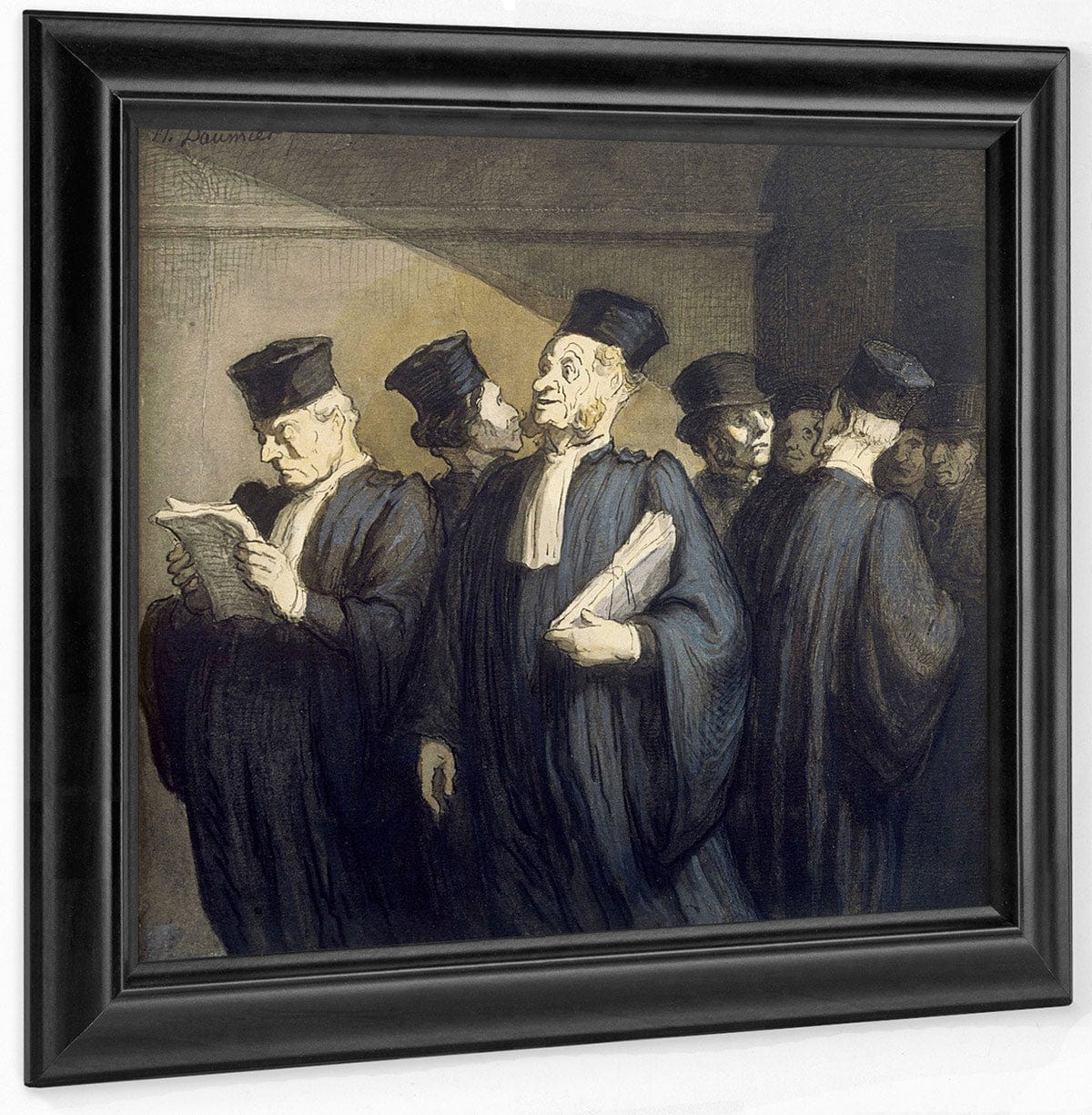Avant L'audience By Honore Daumier Fine Art Print
