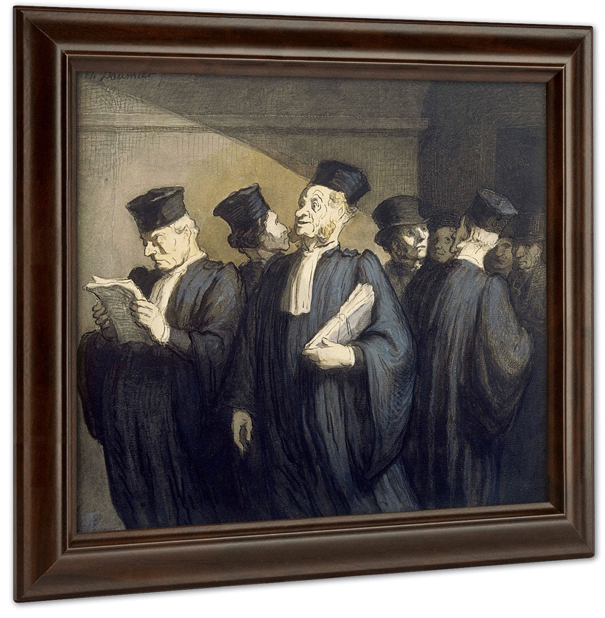 Avant L'audience By Honore Daumier Fine Art Print