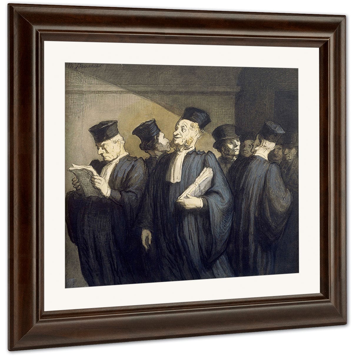 Avant L'audience By Honore Daumier Fine Art Print