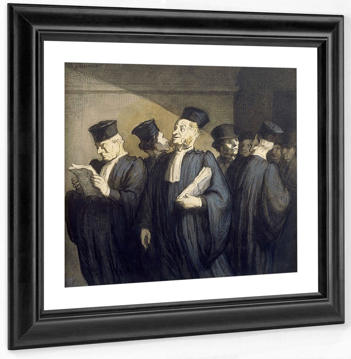 Avant L'audience By Honore Daumier Fine Art Print