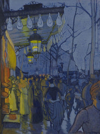 Avenue De Clichy By Louis Anquetin Fine Art Print