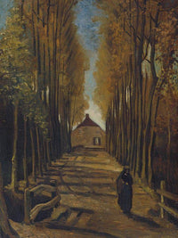 Avenue Of Poplars In Autumn By Vincent Van Gogh Fine Art Print