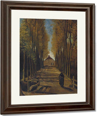 Avenue Of Poplars In Autumn By Vincent Van Gogh Fine Art Print