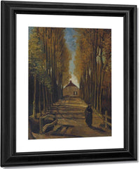 Avenue Of Poplars In Autumn By Vincent Van Gogh Fine Art Print