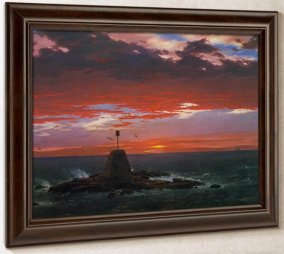 Baacon Off Mount Desert Island By Fredric Edwin Church Fine Art Print