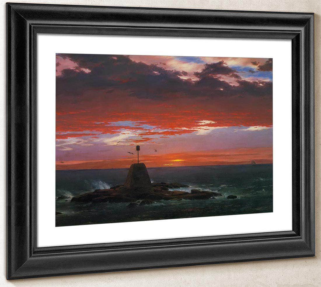 Baacon Off Mount Desert Island By Fredric Edwin Church Fine Art Print