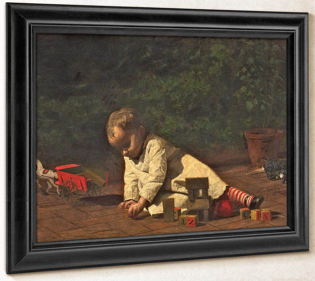Baby At Play By Thomas Eakins Fine Art Print
