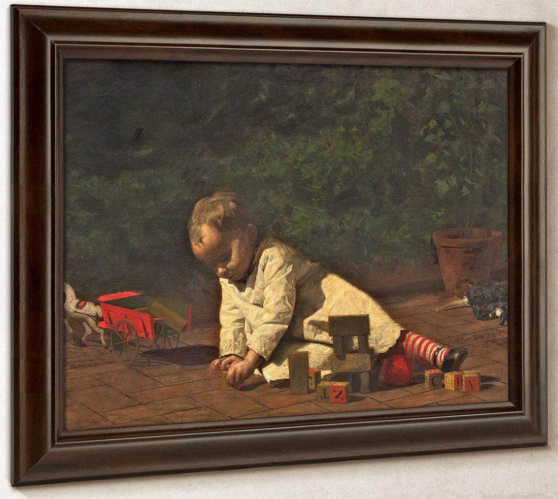 Baby At Play By Thomas Eakins Fine Art Print